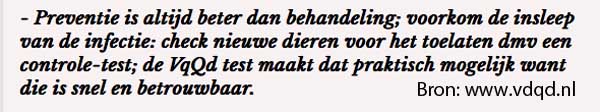 Preventie advies van het www.vdqd.nl